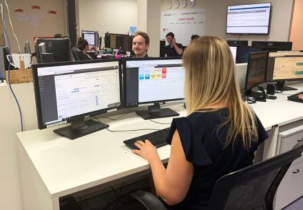 BusChartercom.au team working in the office to respond to customers